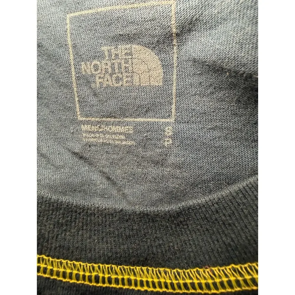 The North Face Climber Graphic Tee, Blue Yellow Contrast Stitch, Men's Small